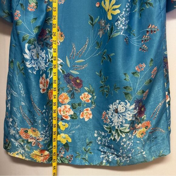Zara Trf Collection Blue Kimono Women's Medium NWT - Picture 2 of 8